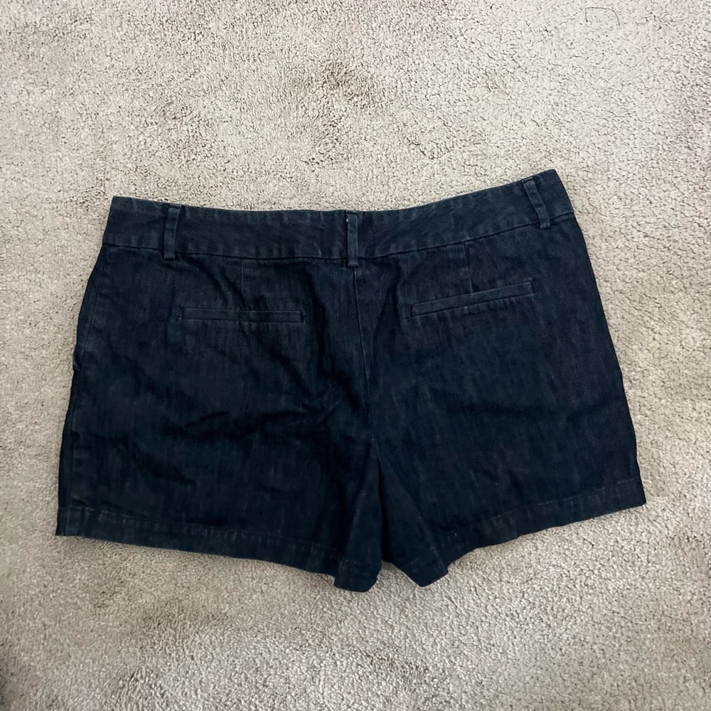 Final Price - LOFT - Dark Wash Denim Jean Shorts - Picture 2 of 6